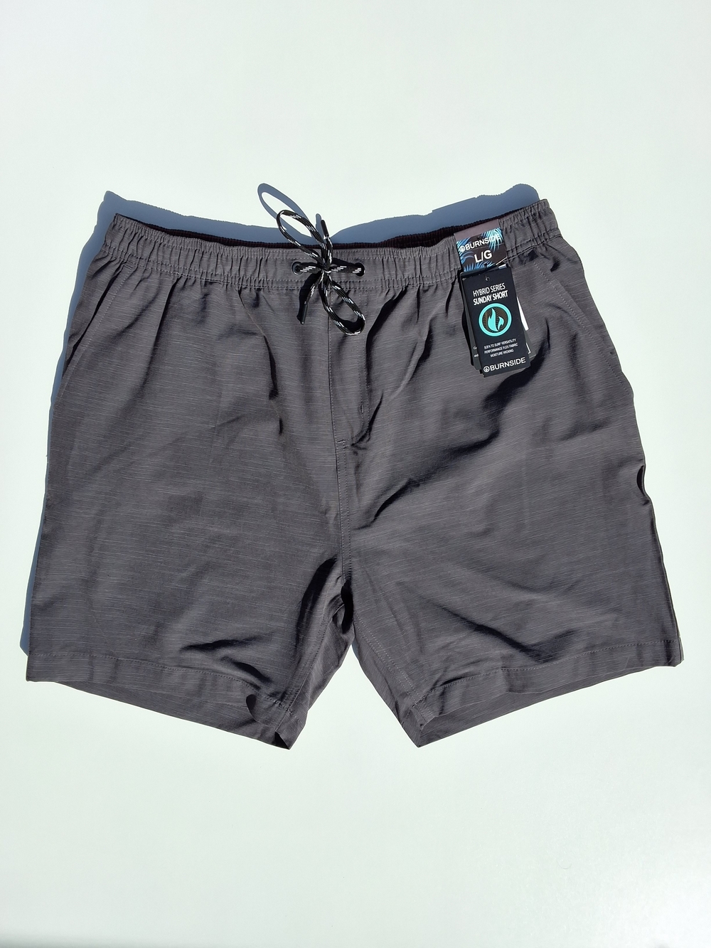 Burnside Hybrid Series Sunday Men's Shorts - Dark Gray (NWT)